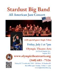 stardust big band sequim july concert jazz swing 