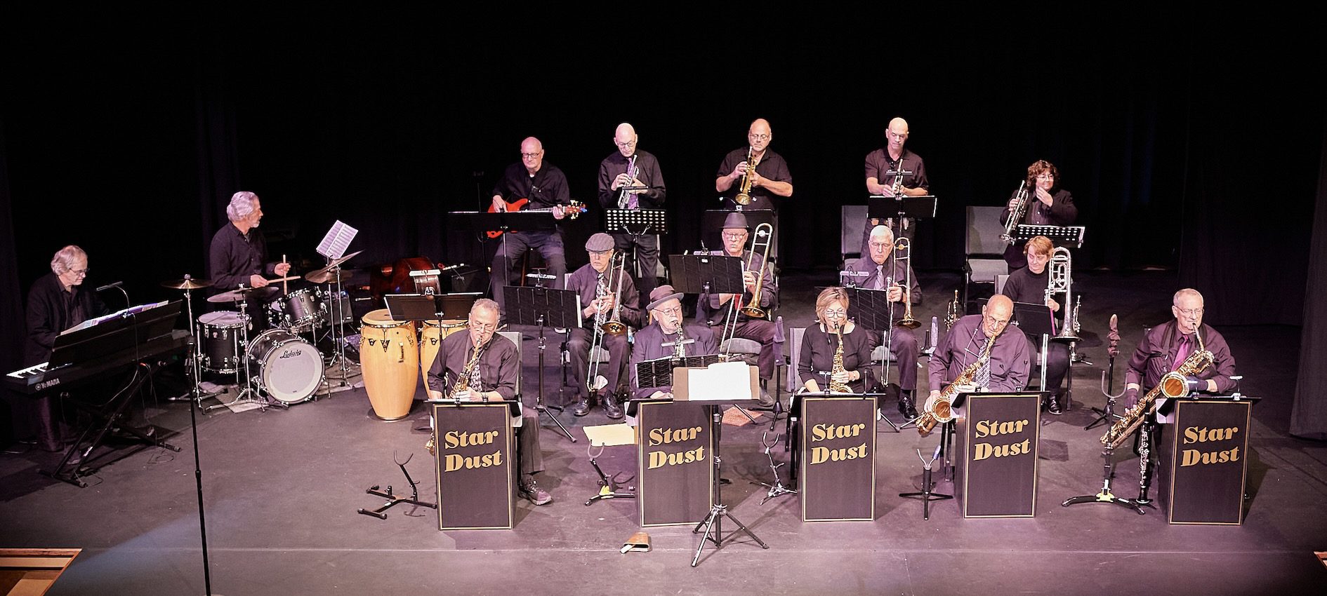 Stardust 11-22_fullband Stardust Big Band, Sequim, jazz, swing, Latin jazz
